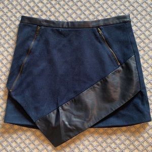 Blue suede skirt from Design Lab Lord & Taylor in size Small